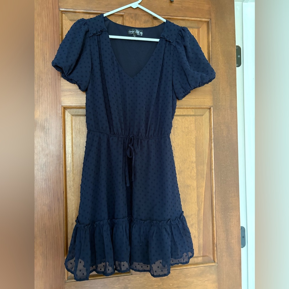 Crystal Doll Navy Blue Dress